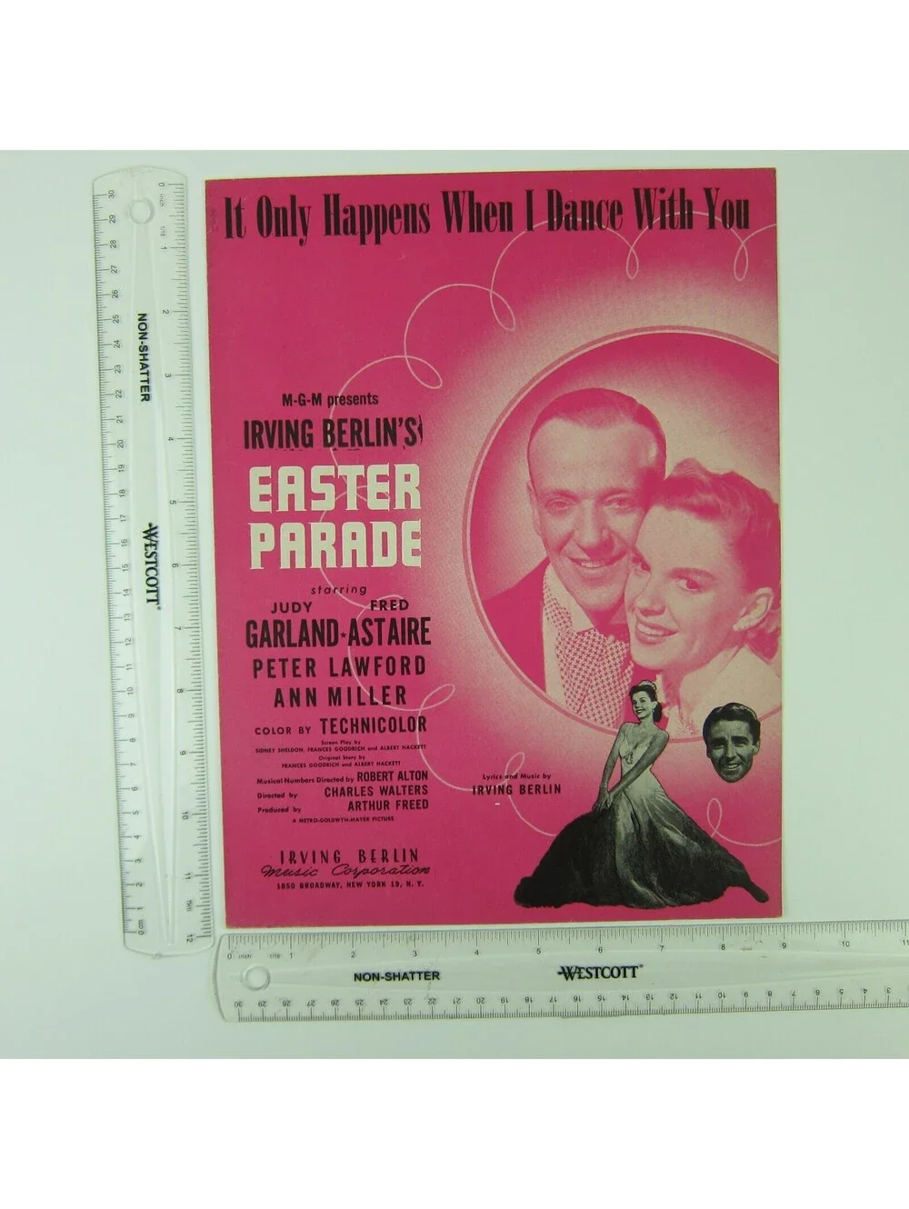 Sheet Music It Only Happens When I Dance With You Judy Garland Fred Astaire 1947